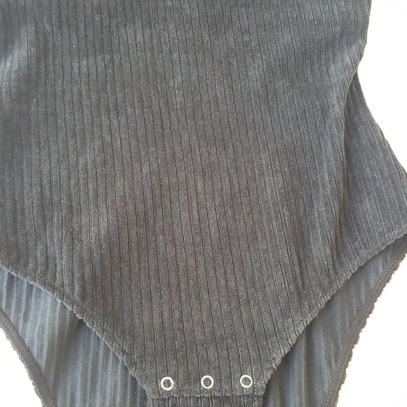 ICONE ! Bea Ribbed Velvet Bodysuit, Slate Grey (US/UK8) - Picture 10 of 11